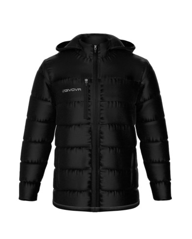 Giubbotto con Cappuccio Givova Prime G026 Unisex Full Zip Nero G0260010 Giubbotto con Cappuccio Givova Prime G026 Unisex Full Zip Nero G0260010