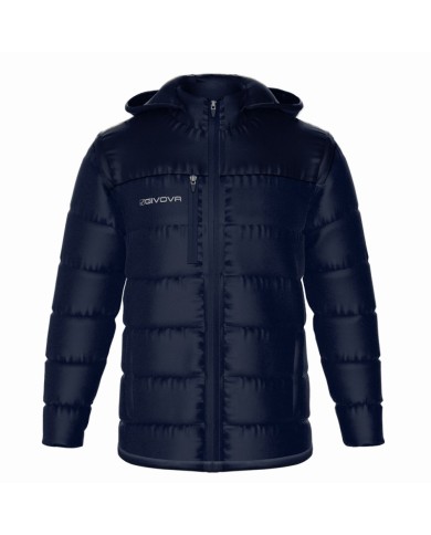 Giubbotto con Cappuccio Givova Prime G026 Unisex Full Zip Blu G0260004 Giubbotto con Cappuccio Givova Prime G026 Unisex Full Zip Blu G0260004