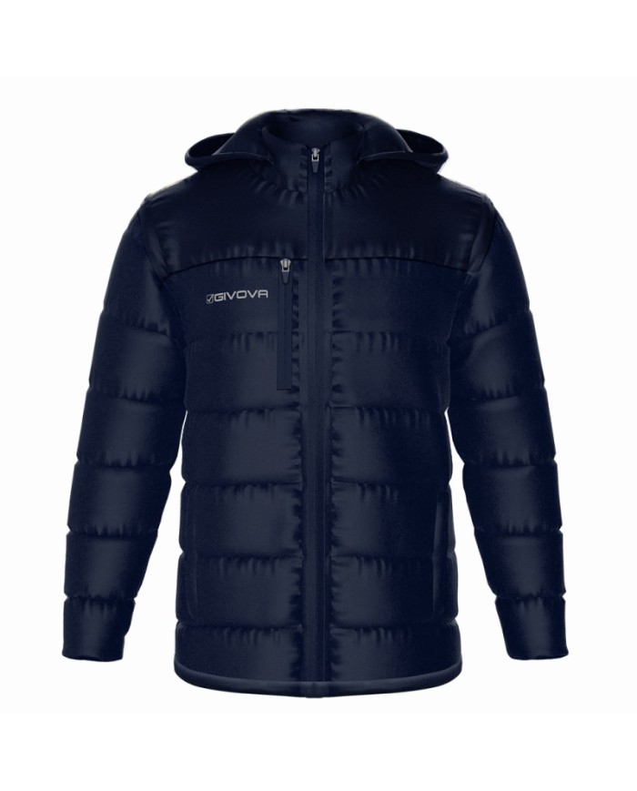 Giubbotto con Cappuccio Givova Prime G026 Unisex Full Zip Blu G0260004