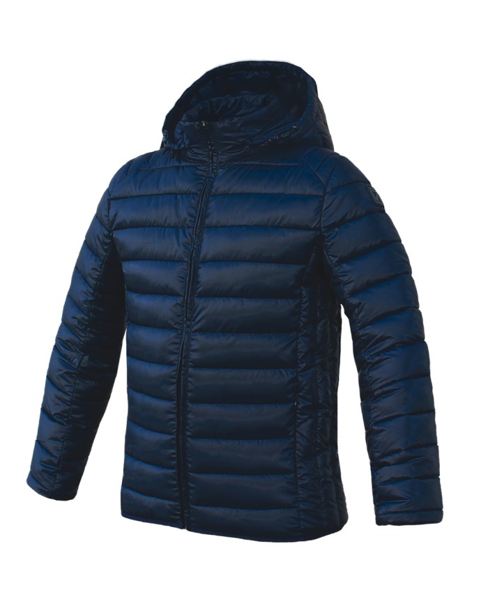 Giubbotto Uno Givova G012 Piumino con Cappuccio Unisex Blu G0120004