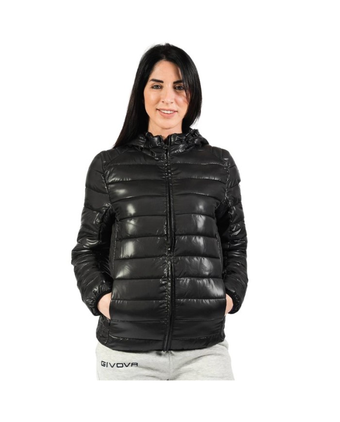 Giubbotto Uno Givova G012 Piumino con Cappuccio Unisex Nero G0120010 Giubbotto Uno Givova G012 Piumino con Cappuccio Unisex Nero G0120010