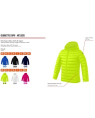 Giubbotto Givova Capri G020 Piumino con Cappuccio Unisex Giallo Fluo G0200019 Giubbotto Givova Capri G020 Piumino con Cappuccio Unisex Giallo Fluo G0200019
