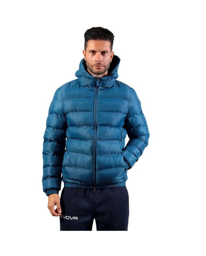 Giubbotto Givova Master G019 Piumino Unisex Azzurro Petrolio G0190061