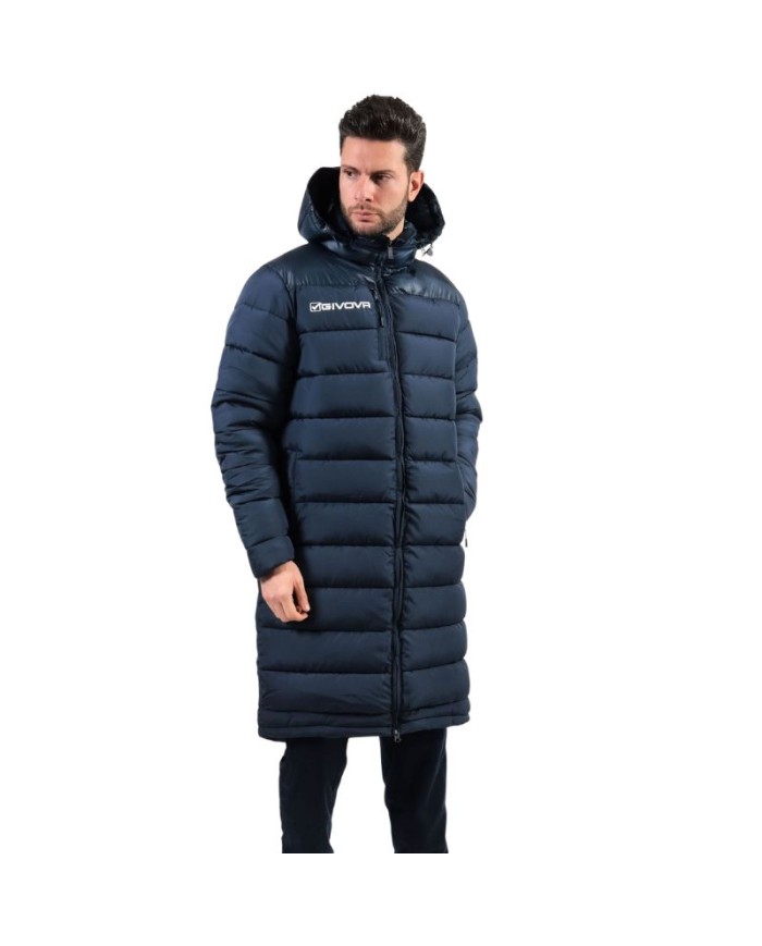 Giubbotto Lungo Givova Panchina G021 Unisex Blu Calcio G0210004