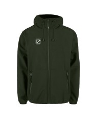 Giubbotto Soft Shell Givova G023 Giacca con Cappuccio Unisex Verde Militare G0230051