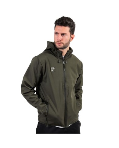 Giubbotto Soft Shell Givova G023 Giacca con Cappuccio Unisex Verde Militare G0230051 Giubbotto Soft Shell Givova G023 Giacca con Cappuccio Unisex Verde Militare G0230051
