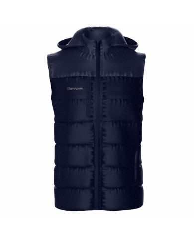 Giubbotto Smanicato Givova Prime G015 Piumino con Cappuccio Unisex Blu G0150004 Giubbotto Smanicato Givova Prime G015 Piumino con Cappuccio Unisex Blu G0150004