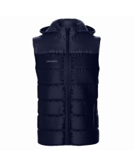 Giubbotto Smanicato Givova Prime G015 Piumino con Cappuccio Unisex Blu G0150004