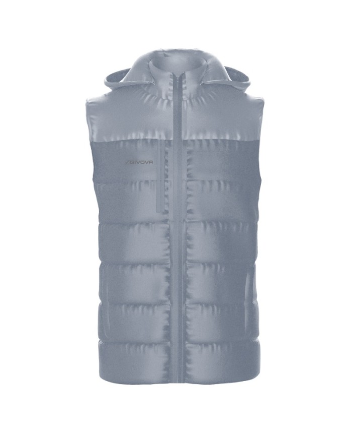 Giubbotto Smanicato Givova Prime G015 Piumino con Cappuccio Unisex Grigio G0150009 Giubbotto Smanicato Givova Prime G015 Piumino con Cappuccio Unisex Grigio G0150009