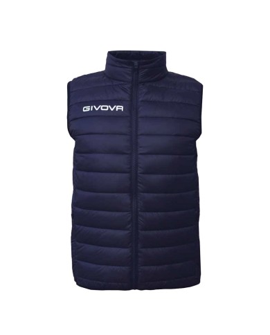 Giubbotto Smanicato SPAGNA Givova G016 Piumino Imbottito Blu G0160010 Giubbotto Smanicato SPAGNA Givova G016 Piumino Imbottito Blu G0160010