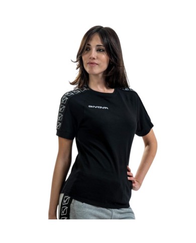 T-Shirt GF VIP Cotton Band Givova BA01 Maglia Unisex Cotone Nero BA010010 T-Shirt GF VIP Cotton Band Givova BA01 Maglia Unisex Cotone Nero BA010010