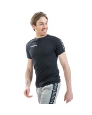 T-SHIRT COTTON BAND NERO Tg. 2XL