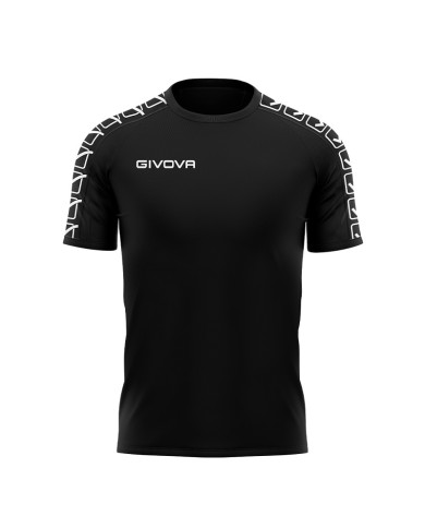 T-Shirt GF VIP Cotton Band Givova BA01 Maglia Unisex Cotone Nero BA010010 T-Shirt GF VIP Cotton Band Givova BA01 Maglia Unisex Cotone Nero BA010010