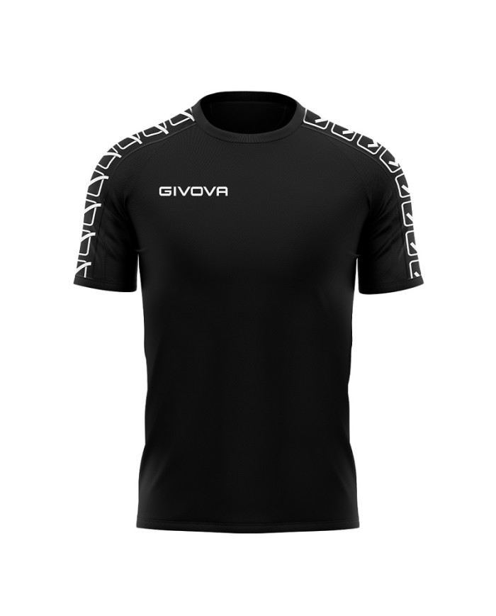 T-SHIRT COTTON BAND NERO Tg. 2XL