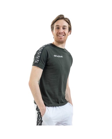 T-SHIRT COTTON BAND VERDE MILITARE Tg. 2XS T-SHIRT COTTON BAND VERDE MILITARE Tg. 2XS