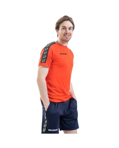 T-Shirt Givova POLY BAND BA02 Maglia Fitness Unisex Arancione BA020001 T-Shirt Givova POLY BAND BA02 Maglia Fitness Unisex Arancione BA020001