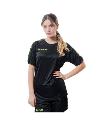T-SHIRT POLY BAND NERO/GIALLO FLUO Tg. 2XL T-SHIRT POLY BAND NERO/GIALLO FLUO Tg. 2XL