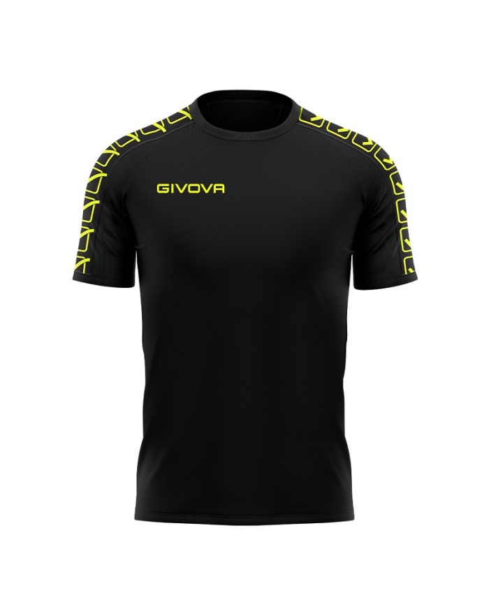 T-Shirt Givova POLY BAND BA02 Maglia Fitness Unisex Nero Giallo Fluo BA021019 T-Shirt Givova POLY BAND BA02 Maglia Fitness Unisex Nero Giallo Fluo BA021019