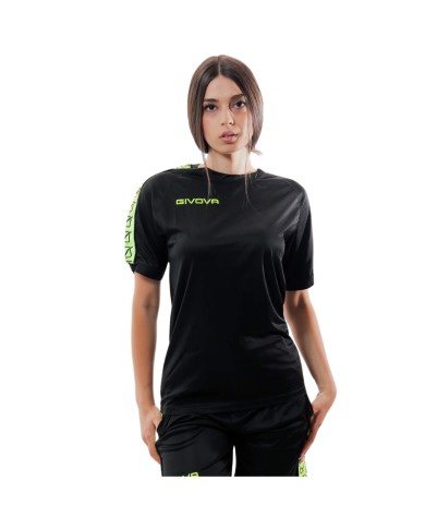 T-SHIRT POLY BAND GIALLO FLUO/NERO Tg. 2XL T-SHIRT POLY BAND GIALLO FLUO/NERO Tg. 2XL