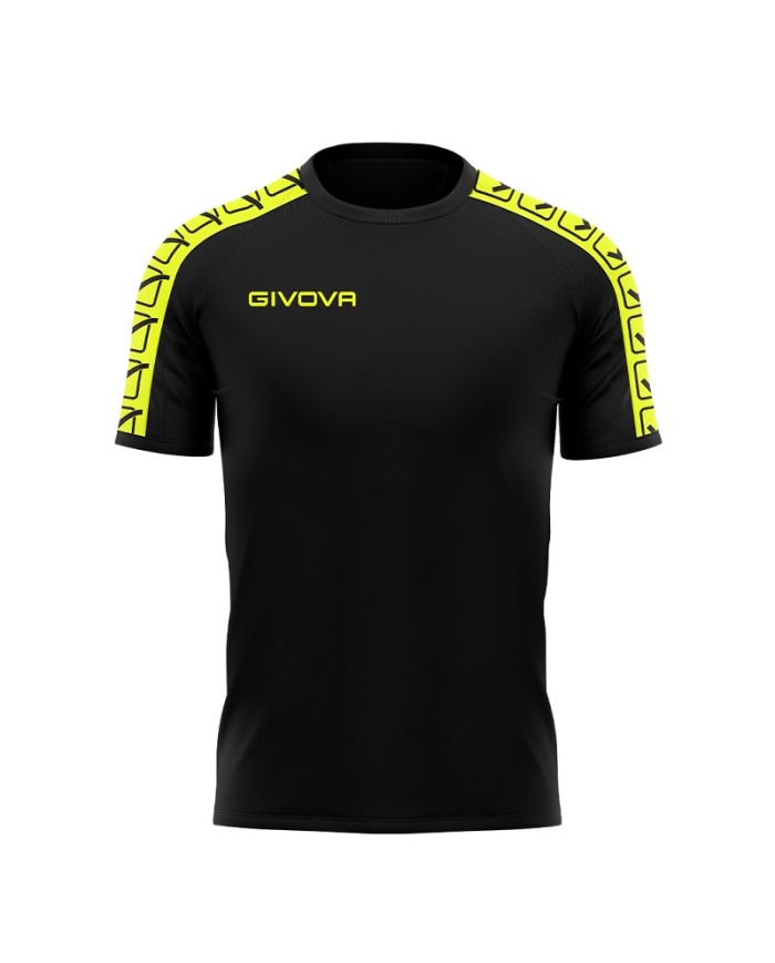 T-Shirt Givova POLY BAND BA02 Maglia Fitness Unisex Giallo Fluo Nero BA021910 T-Shirt Givova POLY BAND BA02 Maglia Fitness Unisex Giallo Fluo Nero BA021910