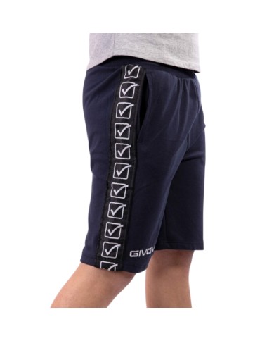 Bermuda GF VIP Terry Band BA04 Givova Cotone Unisex Blu BA040004 Bermuda GF VIP Terry Band BA04 Givova Cotone Unisex Blu BA040004