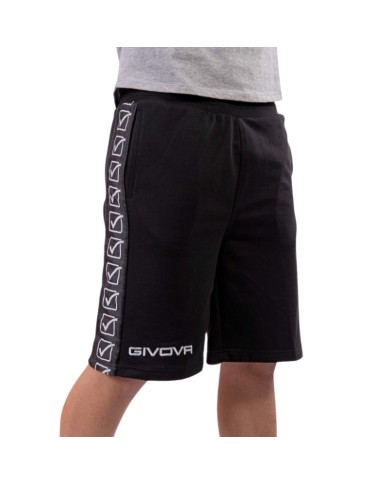 Bermuda GF VIP Terry Band BA04 Givova Cotone Unisex Nero BA040010 Bermuda GF VIP Terry Band BA04 Givova Cotone Unisex Nero BA040010