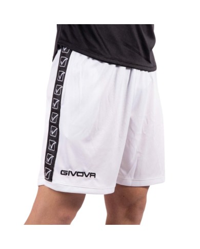 Pantaloncino GF VIP POLY BAND Givova BA03 Shorts Unisex Bianco BA030003 Pantaloncino GF VIP POLY BAND Givova BA03 Shorts Unisex Bianco BA030003