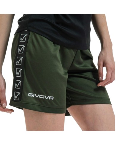 Pantaloncino GF VIP POLY BAND Givova BA03 Shorts Unisex Verde Militare BA030051 Pantaloncino GF VIP POLY BAND Givova BA03 Shorts Unisex Verde Militare BA030051