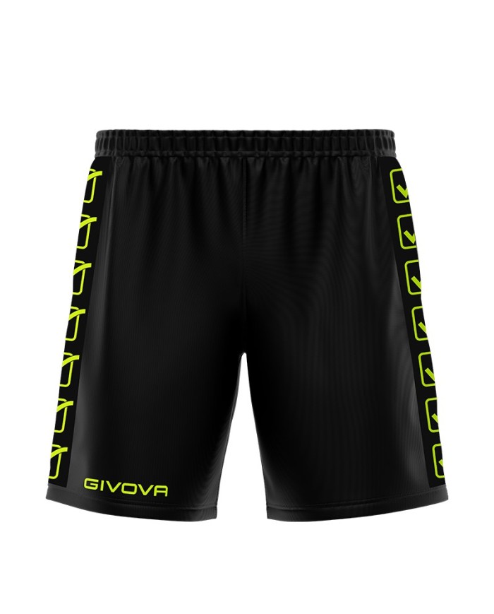 PANTALONCINO POLY BAND NERO/GIALLO FLUO Tg. 2XL PANTALONCINO POLY BAND NERO/GIALLO FLUO Tg. 2XL