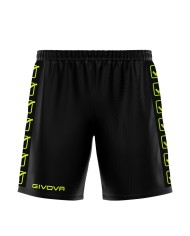 PANTALONCINO POLY BAND NERO/GIALLO FLUO Tg. 2XL PANTALONCINO POLY BAND NERO/GIALLO FLUO Tg. 2XL