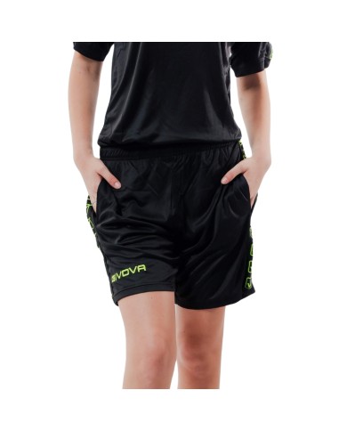 Pantaloncino GF VIP POLY BAND Givova BA03 Shorts Unisex Nero Giallo Fluo BA031019 Pantaloncino GF VIP POLY BAND Givova BA03 Shorts Unisex Nero Giallo Fluo BA031019