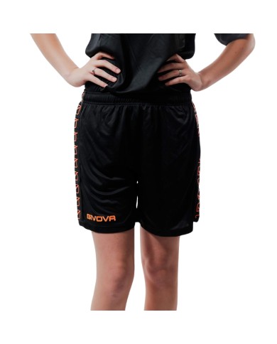 PANTALONCINO POLY BAND NERO/ARANCIO FLUO Tg. 2XL PANTALONCINO POLY BAND NERO/ARANCIO FLUO Tg. 2XL