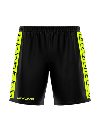 Pantaloncino GF VIP POLY BAND Givova BA03 Shorts Unisex Giallo Fluo Nero BA031910 Pantaloncino GF VIP POLY BAND Givova BA03 Shorts Unisex Giallo Fluo Nero BA031910