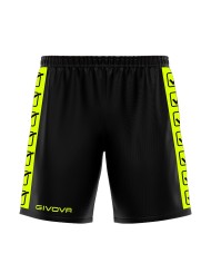 PANTALONCINO POLY BAND GIALLO FLUO/NERO Tg. 2XL PANTALONCINO POLY BAND GIALLO FLUO/NERO Tg. 2XL
