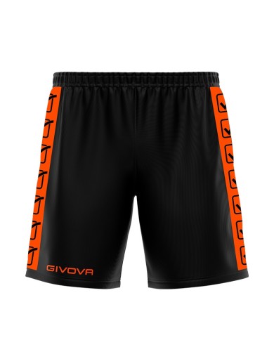 Pantaloncino GF VIP POLY BAND Givova BA03 Shorts Unisex Arancio Fluo Nero BA032810 Pantaloncino GF VIP POLY BAND Givova BA03 Shorts Unisex Arancio Fluo Nero BA032810