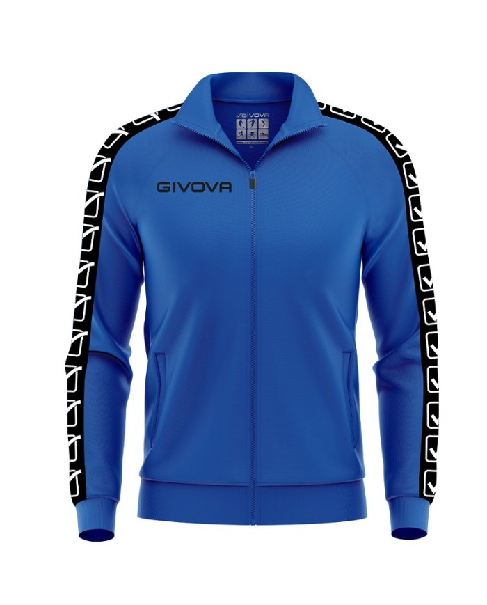 Giacca Tricot Band Givova BA13 GF Vip Unisex Triacetato Azzurro BA130002