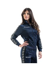Giacca GF VIP Tricot Band Givova BA13 Unisex Triacetato Blu BA130004