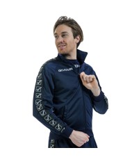 Giacca GF VIP Tricot Band Givova BA13 Unisex Triacetato Blu BA130004