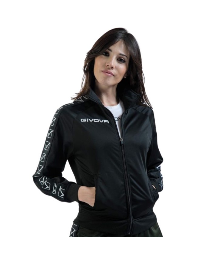 Giacca GF VIP Tricot Band Givova BA13 Unisex Triacetato Nero BA130010