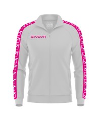 Giacca GF VIP Tricot Band Givova BA13  Triacetato Bianco Fuxia BA130306 Giacca GF VIP Tricot Band Givova BA13  Triacetato Bianco Fuxia BA130306