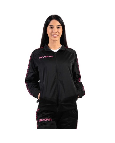 Giacca GF VIP Tricot Band Givova BA13 Unisex Triacetato Nero Fuxia Fluo BA131039 Giacca GF VIP Tricot Band Givova BA13 Unisex Triacetato Nero Fuxia Fluo BA131039
