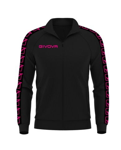 Giacca GF VIP Tricot Band Givova BA13 Unisex Triacetato Nero Fuxia Fluo BA131039 Giacca GF VIP Tricot Band Givova BA13 Unisex Triacetato Nero Fuxia Fluo BA131039