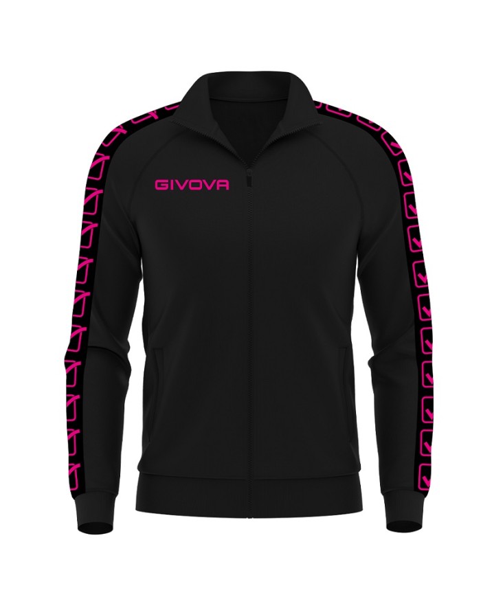 GIACCA TRICOT BAND NERO/FUXIA FLUO Tg. 2XL GIACCA TRICOT BAND NERO/FUXIA FLUO Tg. 2XL