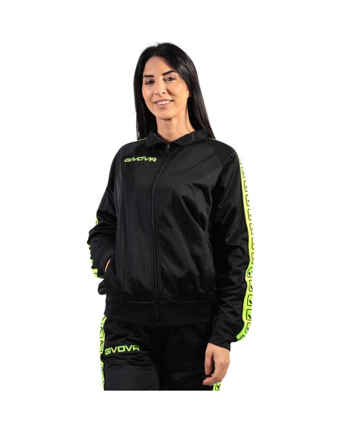 GIACCA TRICOT BAND GIALLO FLUO/NERO Tg. 2XL GIACCA TRICOT BAND GIALLO FLUO/NERO Tg. 2XL