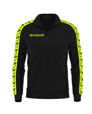 Giacca GF VIP Tricot Band Givova BA13 Unisex Triacetato Giallo Fluo Nero BA131910 Giacca GF VIP Tricot Band Givova BA13 Unisex Triacetato Giallo Fluo Nero BA131910
