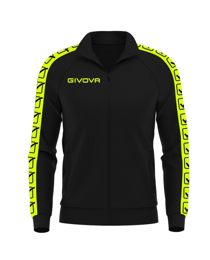 GIACCA TRICOT BAND GIALLO FLUO/NERO Tg. 2XL GIACCA TRICOT BAND GIALLO FLUO/NERO Tg. 2XL