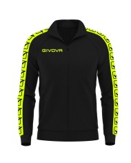 GIACCA TRICOT BAND GIALLO FLUO/NERO Tg. 2XL GIACCA TRICOT BAND GIALLO FLUO/NERO Tg. 2XL