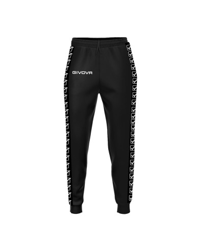 Pantalone GF VIP Tricot Band Givova BA09 Unisex Triacetato Nero BA090010 Pantalone GF VIP Tricot Band Givova BA09 Unisex Triacetato Nero BA090010