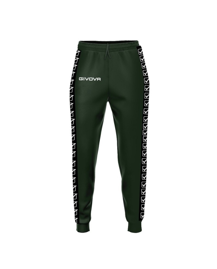 Pantalone GF VIP Tricot Band Givova BA09 Unisex Triacetato Verde Militare BA090051