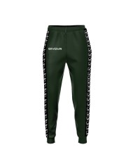 Pantalone GF VIP Tricot Band Givova BA09 Unisex Triacetato Verde Militare BA090051